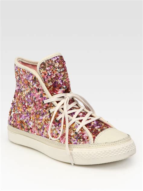 converse sequin sneakers